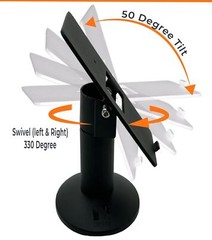 Hilipro Stand for Ingenico iPP320/350 – Sturdy Metal – 4.7″ Tall – Swivel and