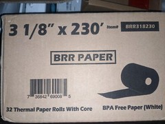 (32 Rolls) 3 1/8 x 230 Thermal Paper Receipt Rolls fits all Clover P… All Sale