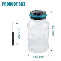 Coin Piggy Bank Saving Jar Digital Coin Counter with LCD Display Large