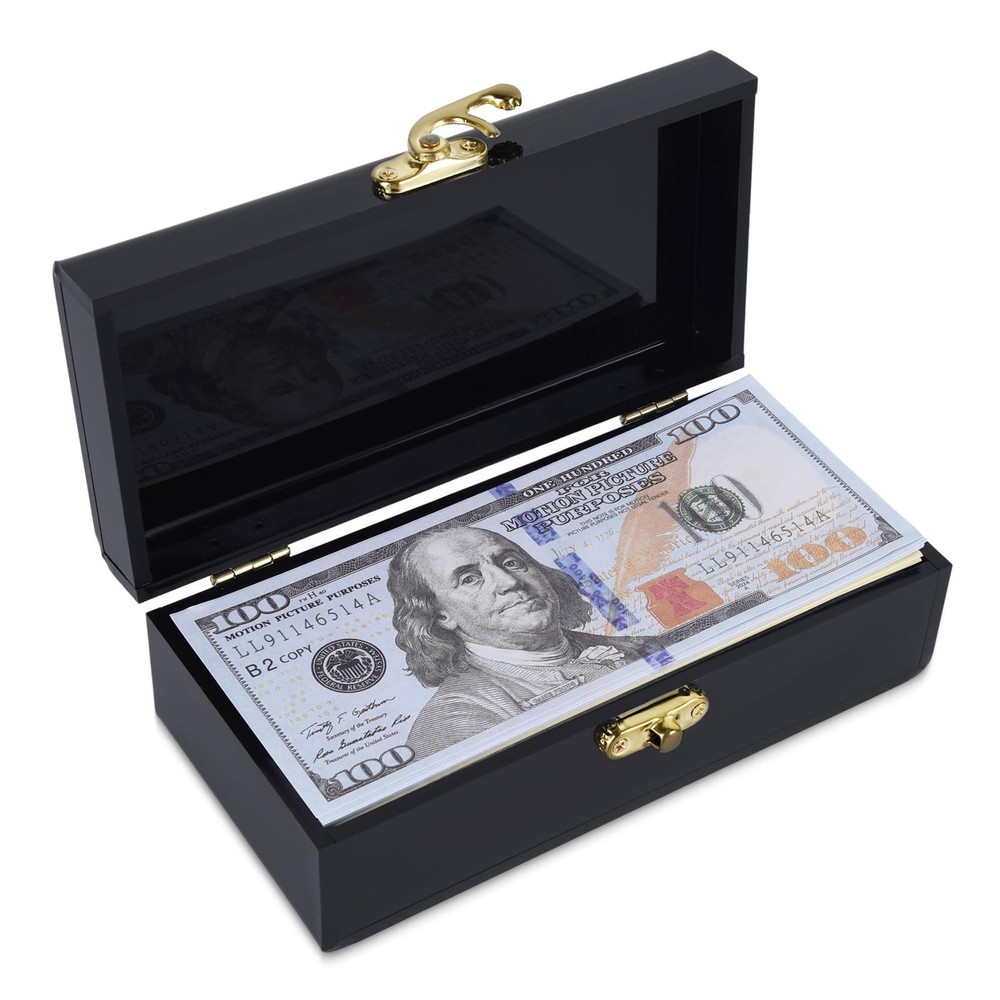 Acrylic Lockable Cash Box, Cash Organizer, Single Row Currency Tray Storage