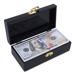 Acrylic Lockable Cash Box, Cash Organizer, Single Row Currency Tray Storage