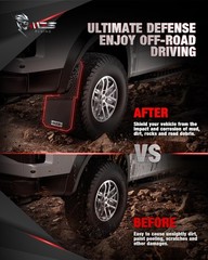 MZS Mud Flaps Splash Guards Compatible with Silverado Sierra Ram 1500 2500 35…