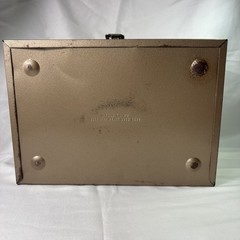 Metal Cash Box with Tray No Key For Lock 4″ x 7.75″ x 11″ Rockaway Metal Prod Co