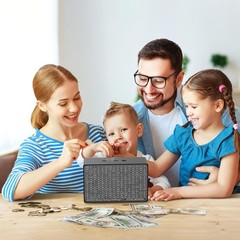 Wooden Money Saving Box, Cash Vault Savings Box for $10000 $5000 $3000 $1000 …