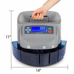 Electronic USD Coin Sorter and Counter, LCD Display, Sorts 270 Coins Per Minute