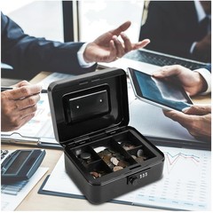 Durable Steel Cash Box with Combo Lock