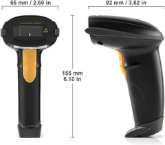 High-Speed USB Laser Barcode Reader – Durable & Lightweight Handheld Scanner