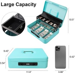 Anti-Theft Money Organizer Lockbox
