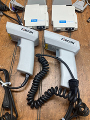2 Symbol Percon LS2000MX Barcode Scanners w/ Cables Cradles & Power Wedges 10