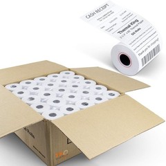 50-Count 2 1/4″ x 85′ High Brightness Thermal Paper for Efficient Receipts