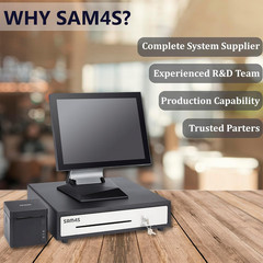 Sam4S 16″ Heavy Duty Black Manual Cash Drawer with Stainless Steel Insert