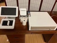 Clover C500 POS System LCD Screen D100 Drawers P500 Printer Power Cables LOCKED