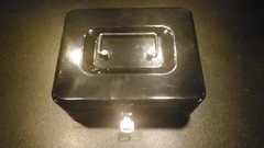 Unbranded Small Shiny Cash Box With lock and key