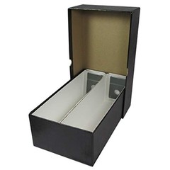 Heavy Duty 10″ Double Row Box for Slab Coin Holders Row, Black