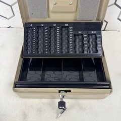PM Company SecurIT 3 in 1 Cash Box, 11.5 x 9.5 x 3.5 Inches (04967)