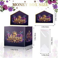 Mother Day Box Cash Gift Pull Out Money Holder, Surprise Mom Present Party Prop
