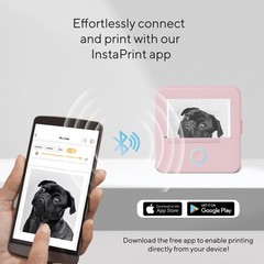 Core Innovations Wireless Mini Portable Inkless Thermal Printer & Small, Pink