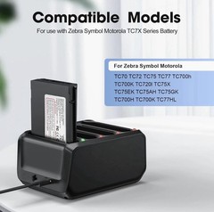 Four-Channel Charger for TC7X Series Models, DC/Type-C Input