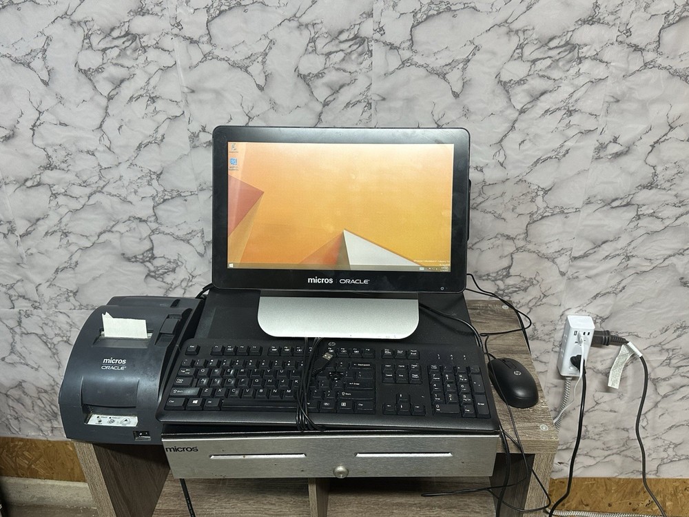 Oracle Micros Workstation 6 POS System Bundle w/ Epson TM-U220B & Cash Drawer