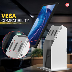 Self Service Kiosk POS Stand – CTA POS Kiosk with CPU & Printer Compartments for