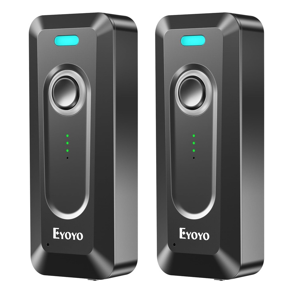 2-Pack 2D Bluetooth Barcode Scanner Wireless with Clip, 2000mAh Battery with …