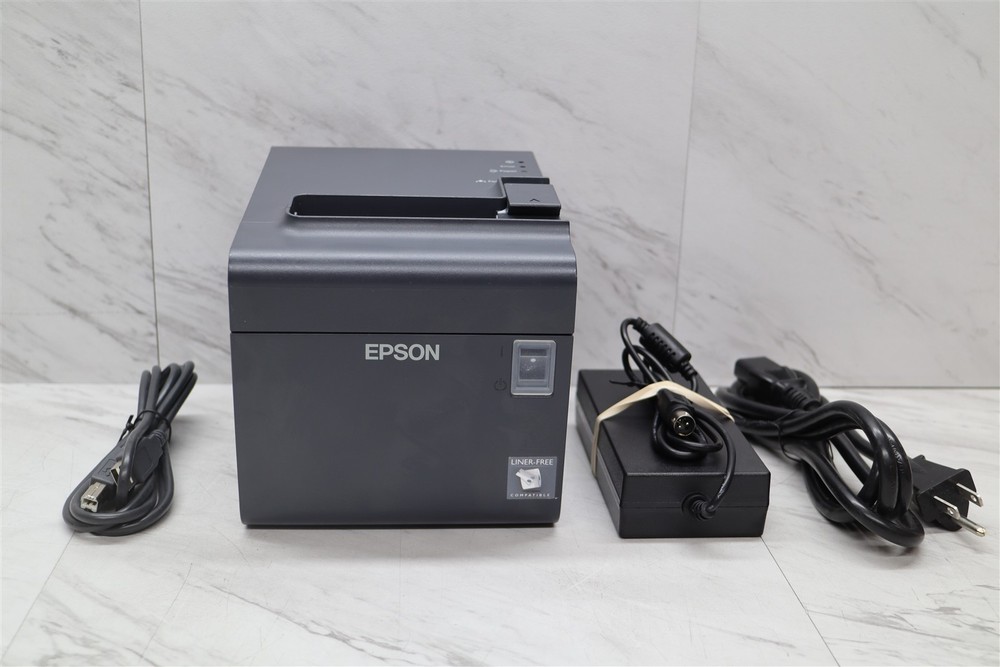 Epson TM-L90 Thermal Receipt Printer M313A POS Retail USB & Ethernet w/ Adapter