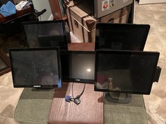 Lot of 5 POS Touchscreen Systems – KOAMPOS, POSBANK – FOR PARTS / AS-IS