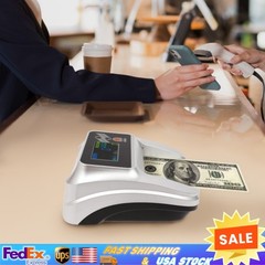 Bank Counterfeit Money Detector Machine UV MG Fake Currency Bill Checker Tester