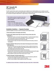 New Boxed 3M Acoustic Kit For Communication Posts In Various Housing 70071544665