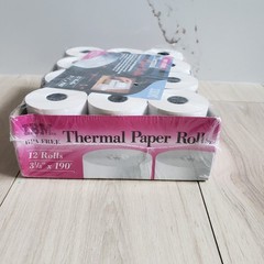 IBM Thermal Paper Rolls 3‑1/8 x 190 12 Rolls POS Printer