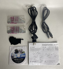 Star TSP100 Future Thermal POS Receipt Printer USB 143U,Power&USB Cables &Manual