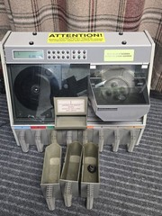 COIN COUNTER SORTER SCAN COIN SC22 WORKS 11 Trays Heavy Duty