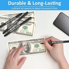Versatile Counterfeit Bill Detector Pens – 5 Pack for Every Transaction Need