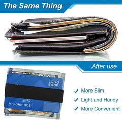 10 Pcs Rubber Cash Bands Money Bands for Cash Elastic Silicone Rubber Wallet Col