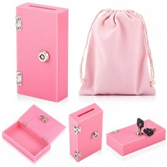 CroBlissful 1 Pack 4.3 x 2.3 x 0.98 inches (box) + 4 x 6 (bag), Pink