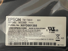 EPSON TM-T88VI Thermal POS receipt printer Ethernet & USB & BLUETOOTH M338B