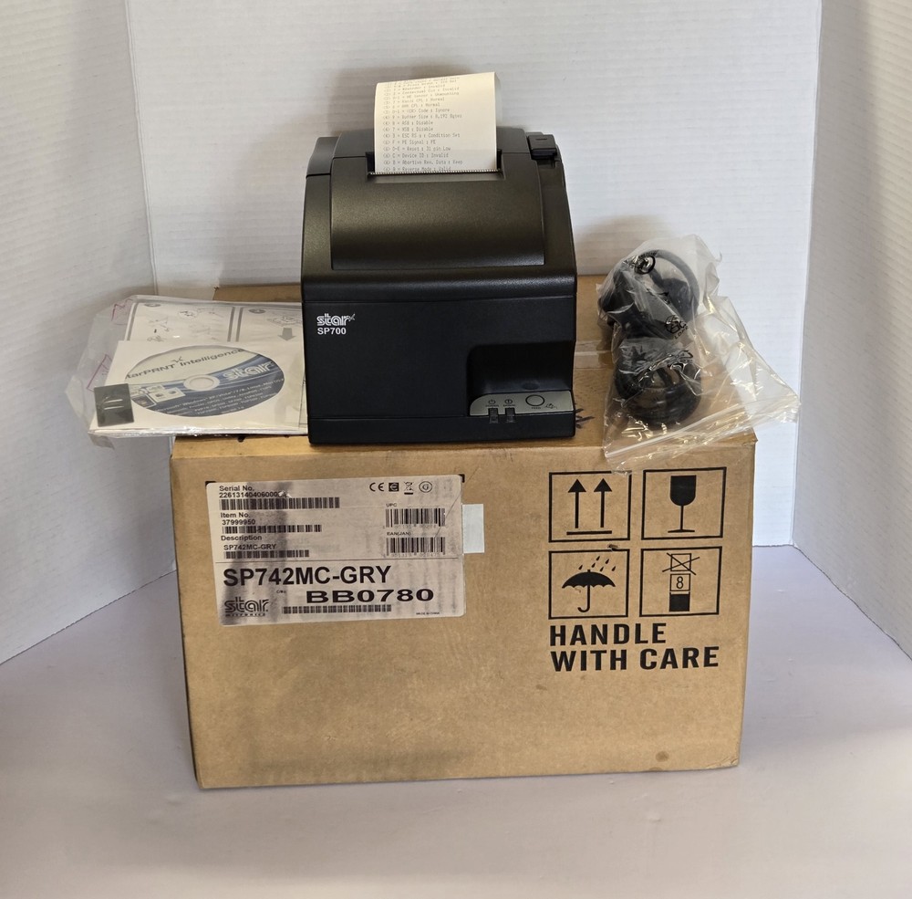 STAR SP700 SP742 Dot Matrix POS Receipt Printer Serial wAuto Paper Cutter OPEN B