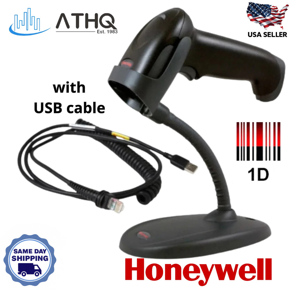 Honeywell Voyager 1250g 1D Laser Handheld Barcode Reader Scanner USB w/Stand NEW