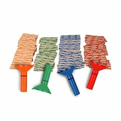 Coin Counters & Coin Sorters Tubes Bundle of 4 Color-Coded Coin Tubes and 100