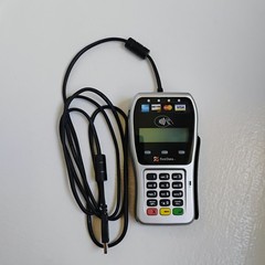 First Data FD-35 POS Credit Card Terminal Reader Works With Box & Instructions