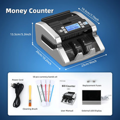 PROFESIONAL Maquina Contadora USD EUR Contador Efectivo Dolares 1300 billetes/mi