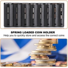 Euro Coin Holder Dispenser Fanny Pack Banknote Waiters Purse Organizer Belt