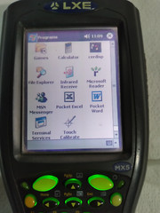 LXE MX5 Handheld Pocket PC w/ 2 Batteries, Stylus & Power Cord ~ No Transceiver