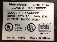 Metrologic IS870-C1T TECH 8 RS232/OCIA Barcode Scanner