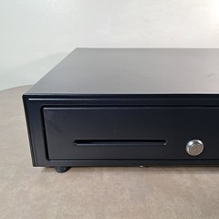 Cash Drawer Register 5 Bill 5 Coin Black Lock w Key RJ11 Cable 16′ x 16′ Inch