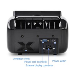 Auto Money Bill Counter Counting Machine UV MG IR Detector Digital Display