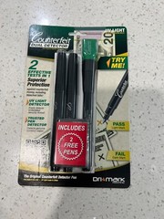 DriMark Counterfeit 3 Pen Combo 1 with UV Light – Detect Fake Bills NEW SEALED