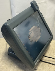 Micros Workstation 5A POS 400814-101 Terminal & Stand & Fingerprint Identifier