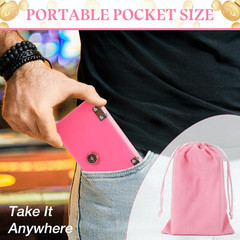 Pocket Size Acrylic Cash Box for Gambler,Winners Bank with 2 Keys Storage Bag…