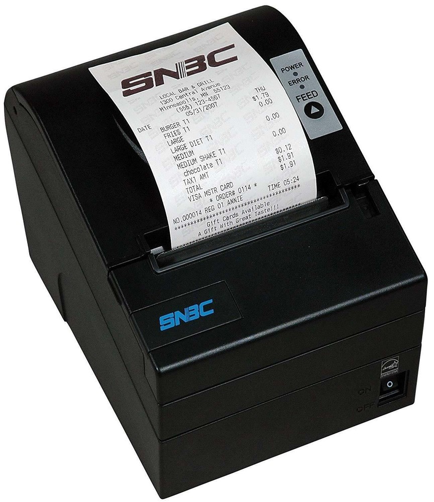 SNBC BTP-R180ii Thermal POS Printer USB-SERIAL & ETHERNET “NEW” Free Ship